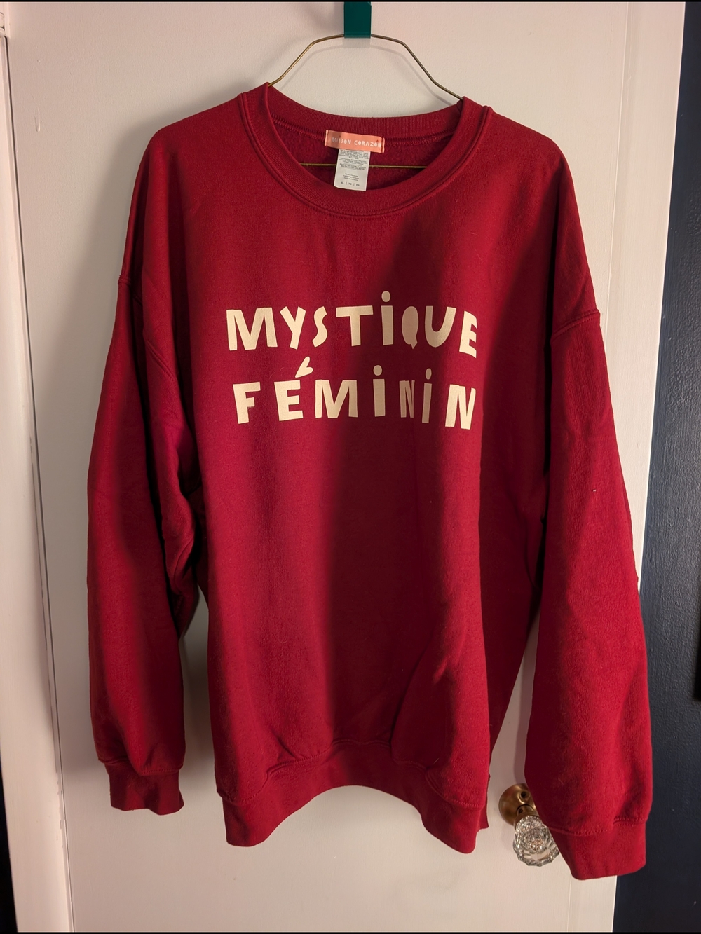 Rich Red Graphic Crewneck Sweatshirt